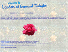 Tablet Screenshot of gardenofsensualdelight.com